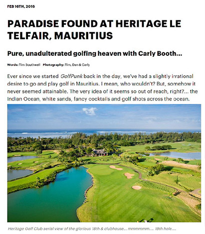 Paradise found at Heritage le Telfair, Mauritius - Golf Punk